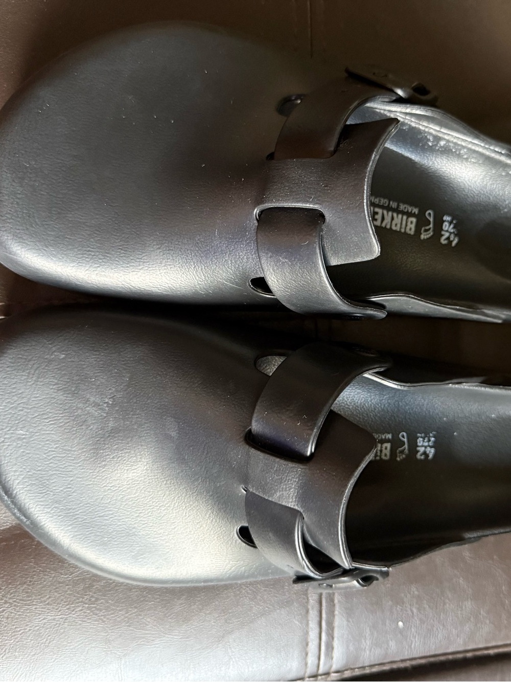 Birkenstock Women’s Black Boston Essentials Buckle Strap Sandals Sz 42
